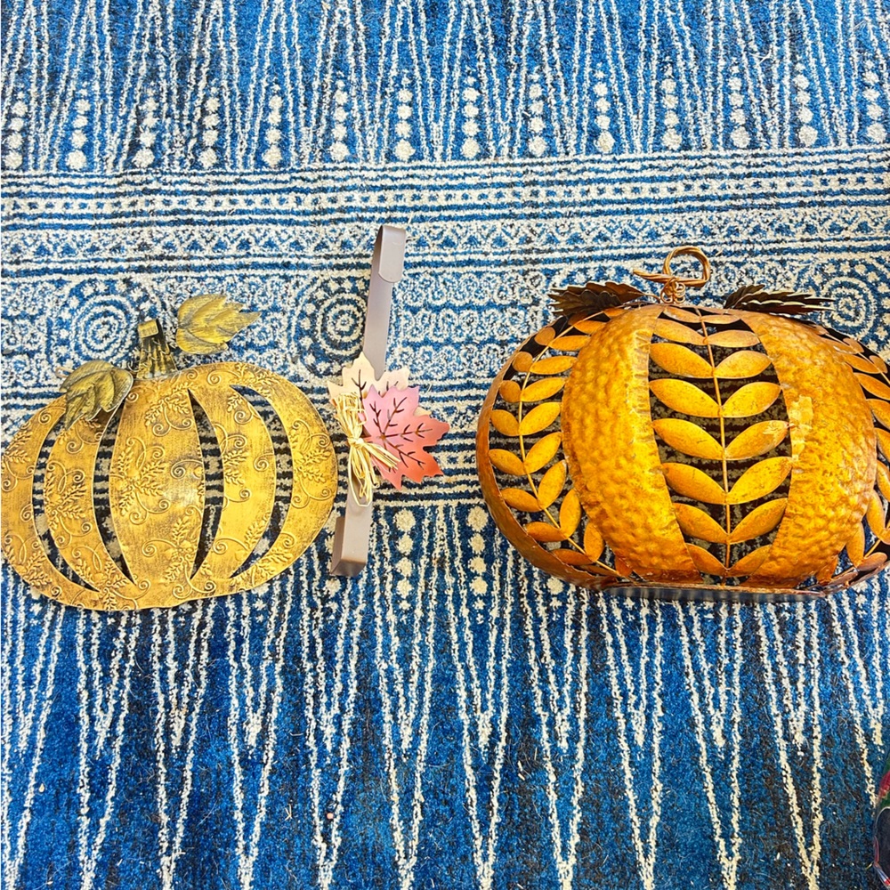 Decorative Metal Pumpkins